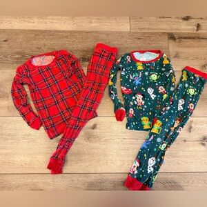 Little sleepies Christmas PJ bundle. Size 4t
